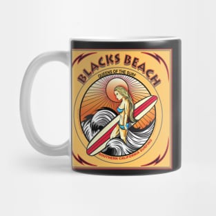 BLACKS BEACH SURFING SAN DIEGO CALIFORNIA Mug